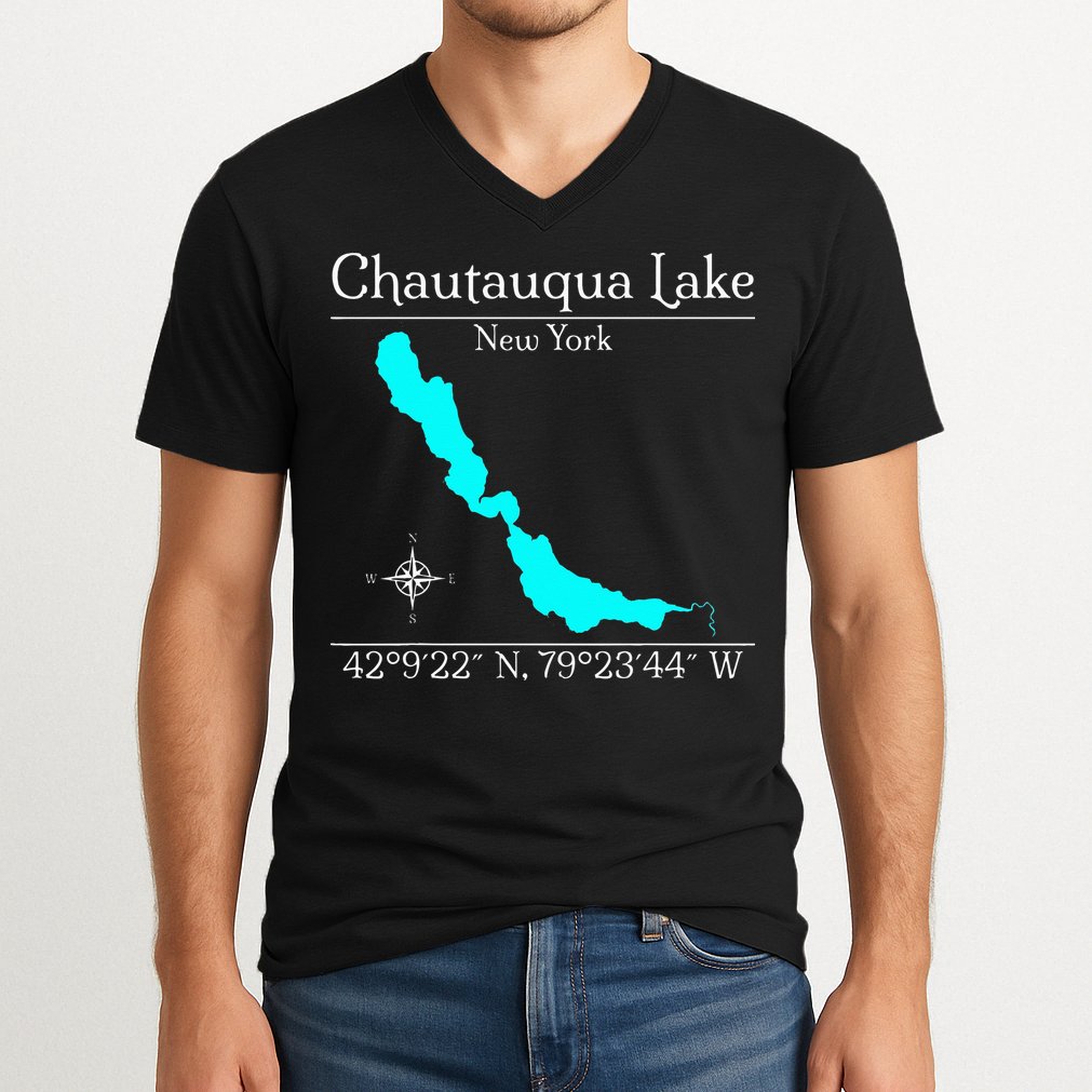 Chautauqua Lake New York V-Neck T-Shirt