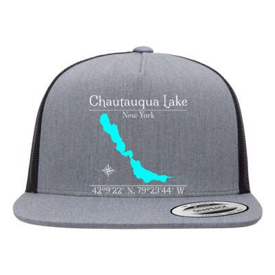 Chautauqua Lake New York Flat Bill Trucker Hat