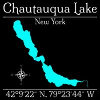 Chautauqua Lake New York Flat Bill Trucker Hat