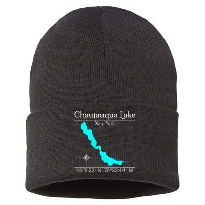 Chautauqua Lake New York Sustainable Knit Beanie