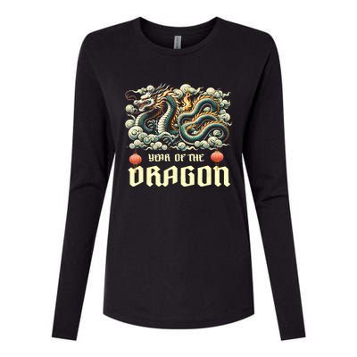 Chinese Lunar New Year 2024 Year Of The Dragon Zodiac Gift Womens Cotton Relaxed Long Sleeve T-Shirt