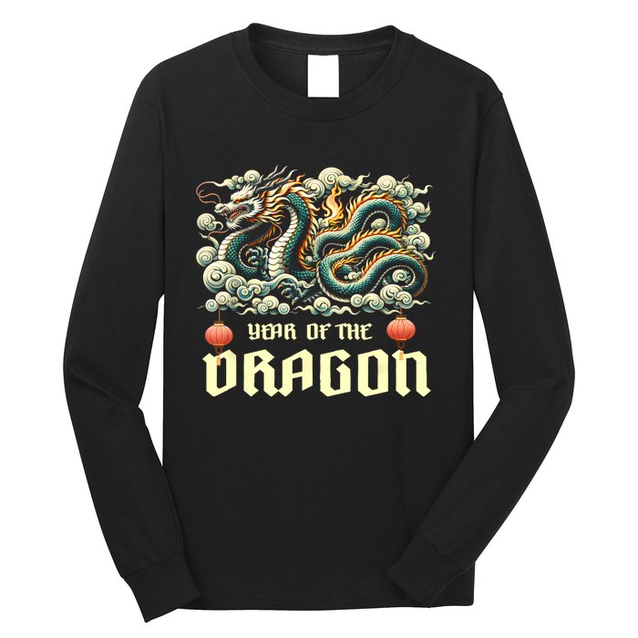 Chinese Lunar New Year 2024 Year Of The Dragon Zodiac Gift Long Sleeve Shirt