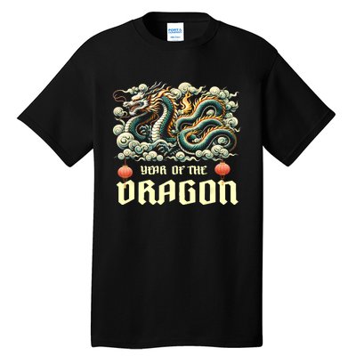 Chinese Lunar New Year 2024 Year Of The Dragon Zodiac Gift Tall T-Shirt