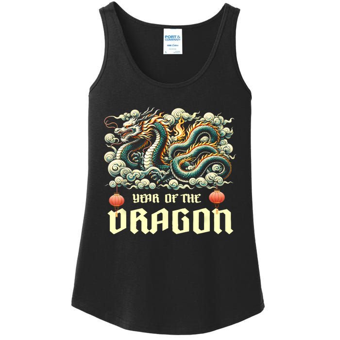 Chinese Lunar New Year 2024 Year Of The Dragon Zodiac Gift Ladies Essential Tank