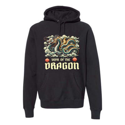 Chinese Lunar New Year 2024 Year Of The Dragon Zodiac Gift Premium Hoodie