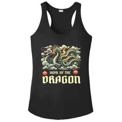 Chinese Lunar New Year 2024 Year Of The Dragon Zodiac Gift Ladies PosiCharge Competitor Racerback Tank