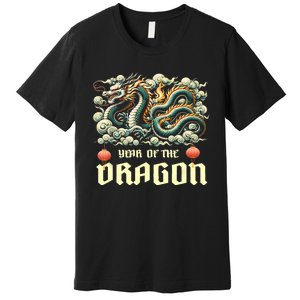 Chinese Lunar New Year 2024 Year Of The Dragon Zodiac Gift Premium T-Shirt