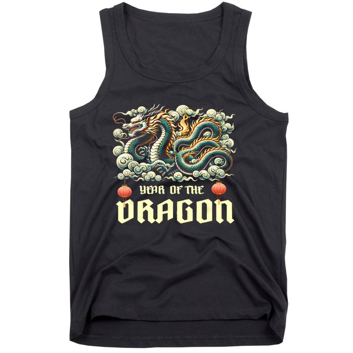 Chinese Lunar New Year 2024 Year Of The Dragon Zodiac Gift Tank Top