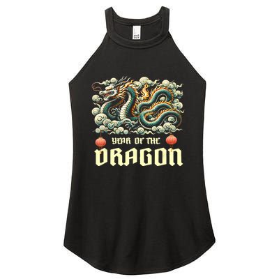 Chinese Lunar New Year 2024 Year Of The Dragon Zodiac Gift Women’s Perfect Tri Rocker Tank