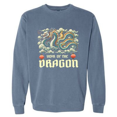 Chinese Lunar New Year 2024 Year Of The Dragon Zodiac Gift Garment-Dyed Sweatshirt