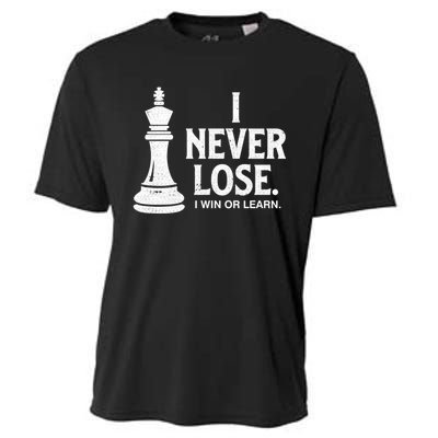 Chess Lovers Never Lose Gift Cooling Performance Crew T-Shirt