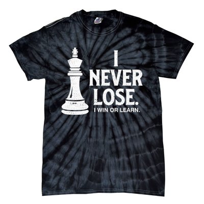 Chess Lovers Never Lose Gift Tie-Dye T-Shirt