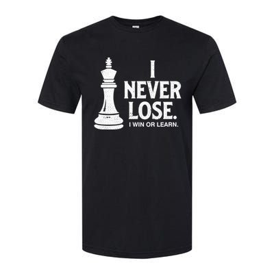 Chess Lovers Never Lose Gift Softstyle CVC T-Shirt