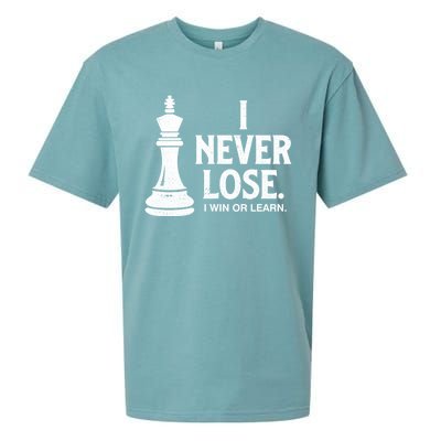 Chess Lovers Never Lose Gift Sueded Cloud Jersey T-Shirt