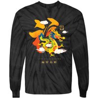 Chinese Lunar New Year 2024 Year Of The Dragon Zodiac Sign Tie-Dye Long Sleeve Shirt