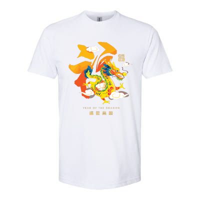 Chinese Lunar New Year 2024 Year Of The Dragon Zodiac Sign Softstyle CVC T-Shirt