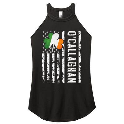 Callaghan Last Name Irish Pride Flag USA St Patrick's Day Women's Perfect Tri Rocker Tank