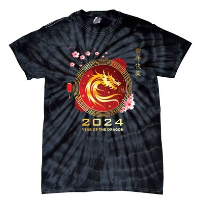 Chinese Lunar New Year 2024 Year Of The Dragon Zodiac Sign Tie-Dye T-Shirt