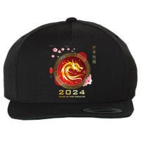 Chinese Lunar New Year 2024 Year Of The Dragon Zodiac Sign Wool Snapback Cap