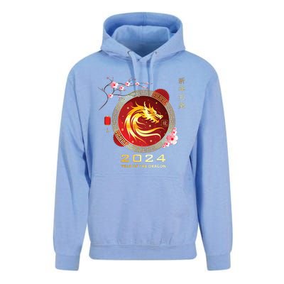 Chinese Lunar New Year 2024 Year Of The Dragon Zodiac Sign Unisex Surf Hoodie