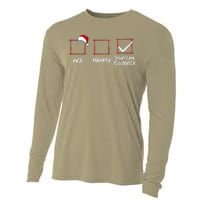 Christmas List Nice Naughty Insufficient Evidence Cooling Performance Long Sleeve Crew