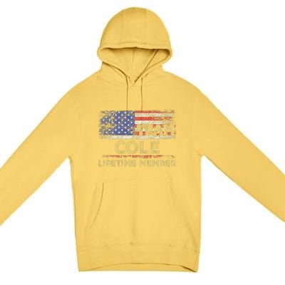 Cole Last Nameteam Cole Lifetime Member Premium Pullover Hoodie