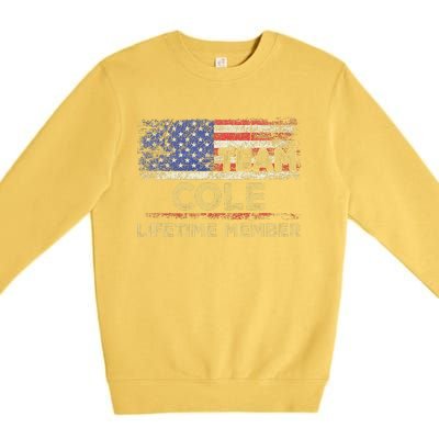 Cole Last Nameteam Cole Lifetime Member Premium Crewneck Sweatshirt