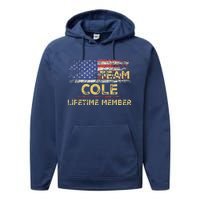 Cole Last Nameteam Cole Lifetime Member Performance Fleece Hoodie