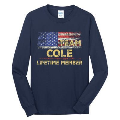 Cole Last Nameteam Cole Lifetime Member Tall Long Sleeve T-Shirt