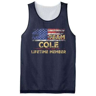 Cole Last Nameteam Cole Lifetime Member Mesh Reversible Basketball Jersey Tank