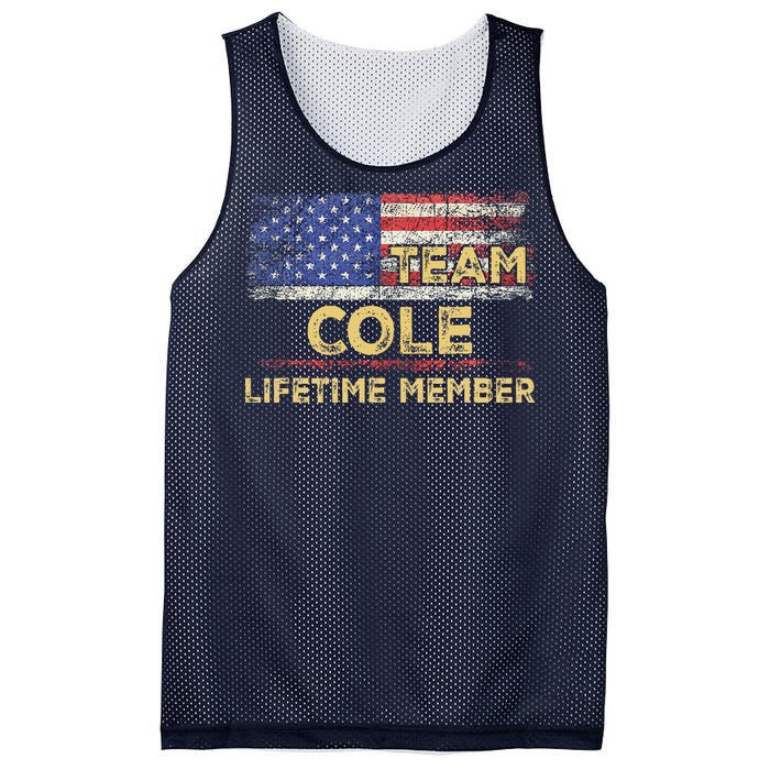 Cole Last Nameteam Cole Lifetime Member Mesh Reversible Basketball Jersey Tank