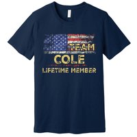 Cole Last Nameteam Cole Lifetime Member Premium T-Shirt