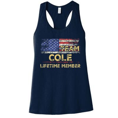 Cole Last Nameteam Cole Lifetime Member Women's Racerback Tank