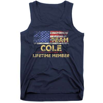 Cole Last Nameteam Cole Lifetime Member Tank Top