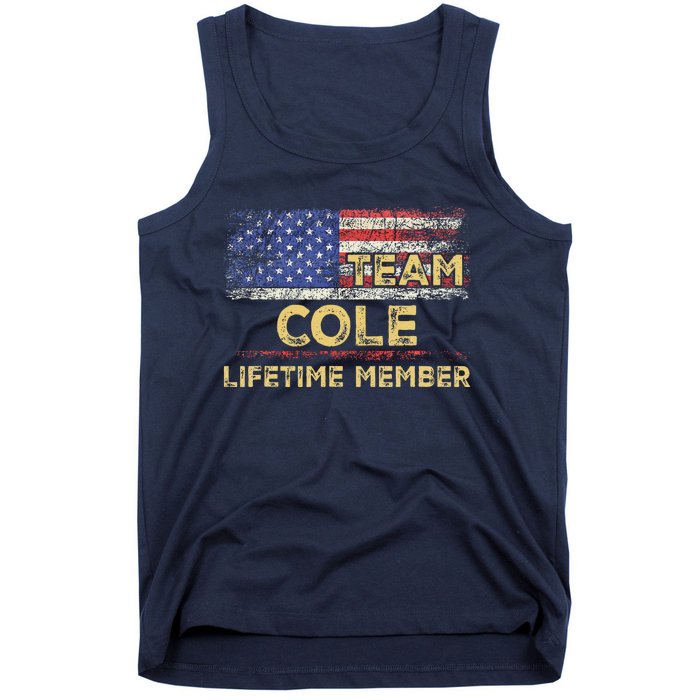 Cole Last Nameteam Cole Lifetime Member Tank Top