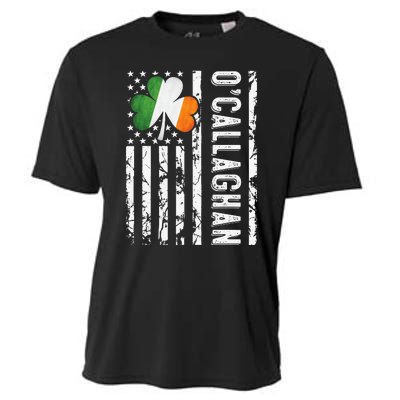 Callaghan Last Name Irish Pride Flag USA St Patrick's Day Day Cooling Performance Crew T-Shirt