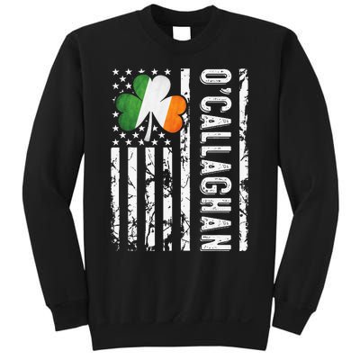 Callaghan Last Name Irish Pride Flag USA St Patrick's Day Day Sweatshirt