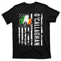 Callaghan Last Name Irish Pride Flag USA St Patrick's Day Day T-Shirt