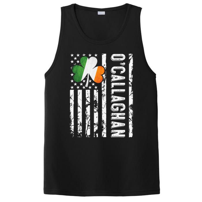 Callaghan Last Name Irish Pride Flag USA St Patrick's Day Day PosiCharge Competitor Tank