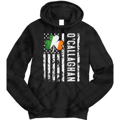 Callaghan Last Name Irish Pride Flag USA St Patrick's Day Day Tie Dye Hoodie