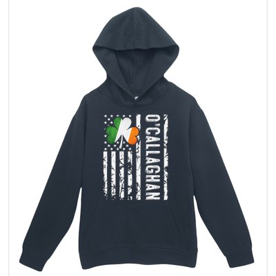 Callaghan Last Name Irish Pride Flag USA St Patrick's Day Day Urban Pullover Hoodie