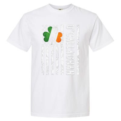 Callaghan Last Name Irish Pride Flag USA St Patrick's Day Day Garment-Dyed Heavyweight T-Shirt