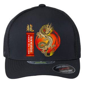 Chinese Lunar New Year 2024 Year Of The Dragon Zodiac Sign Flexfit Unipanel Trucker Cap