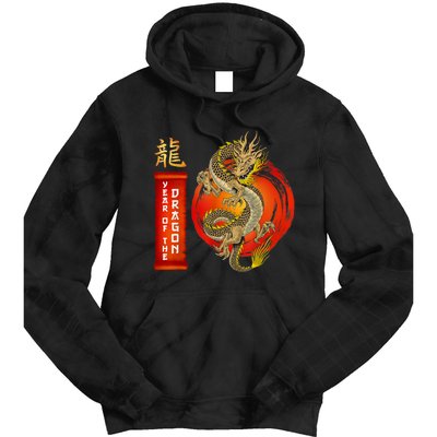 Chinese Lunar New Year 2024 Year Of The Dragon Zodiac Sign Tie Dye Hoodie