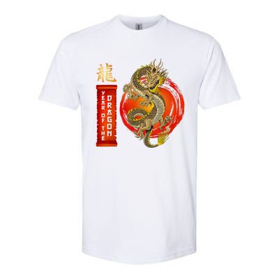 Chinese Lunar New Year 2024 Year Of The Dragon Zodiac Sign Softstyle® CVC T-Shirt