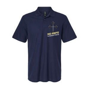 Christian Lifting No Reps Without Faith Softstyle Adult Sport Polo