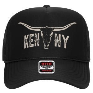 Classic Last Name Kenny Personalized Awesome High Crown Mesh Back Trucker Hat