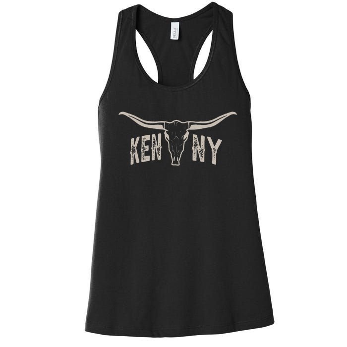 Classic Last Name Kenny Personalized Awesome Women's Racerback Tank