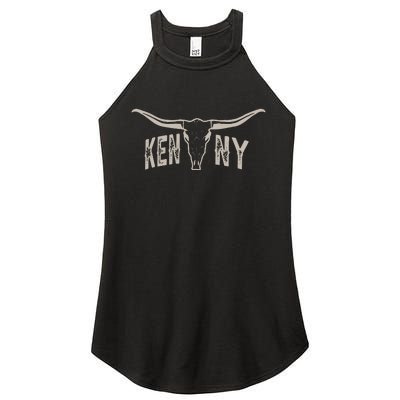 Classic Last Name Kenny Personalized Awesome Women's Perfect Tri Rocker Tank