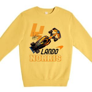 Cool Lando Norris F1 Racing Signature Premium Crewneck Sweatshirt